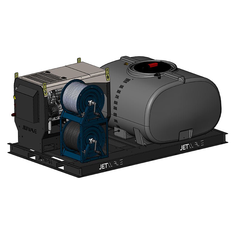 JETWAVE Senator G2D 345 - 16 Mounting Skid Pressure Washer Trailer - GO Industrial - CW5000 - 16DG2 1000LSKID