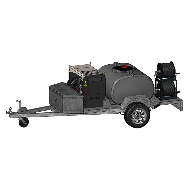 JETWAVE Senator G2D 345 - 16 Premium Pressure Washer Trailer - GO Industrial - CW5000 - 16DG2 PREMTRAILER