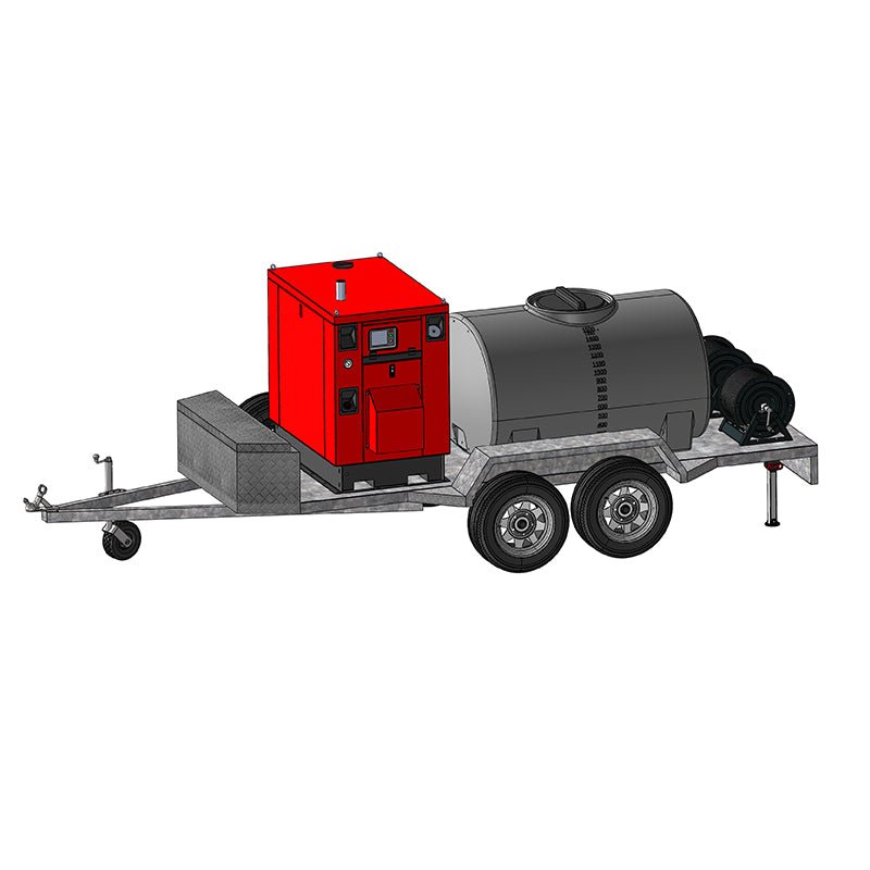JETWAVE Senator Silent 275 - 20 Premium Pressure Washer Trailer - GO Industrial - CW4000 - 20DI PREMTRAILER