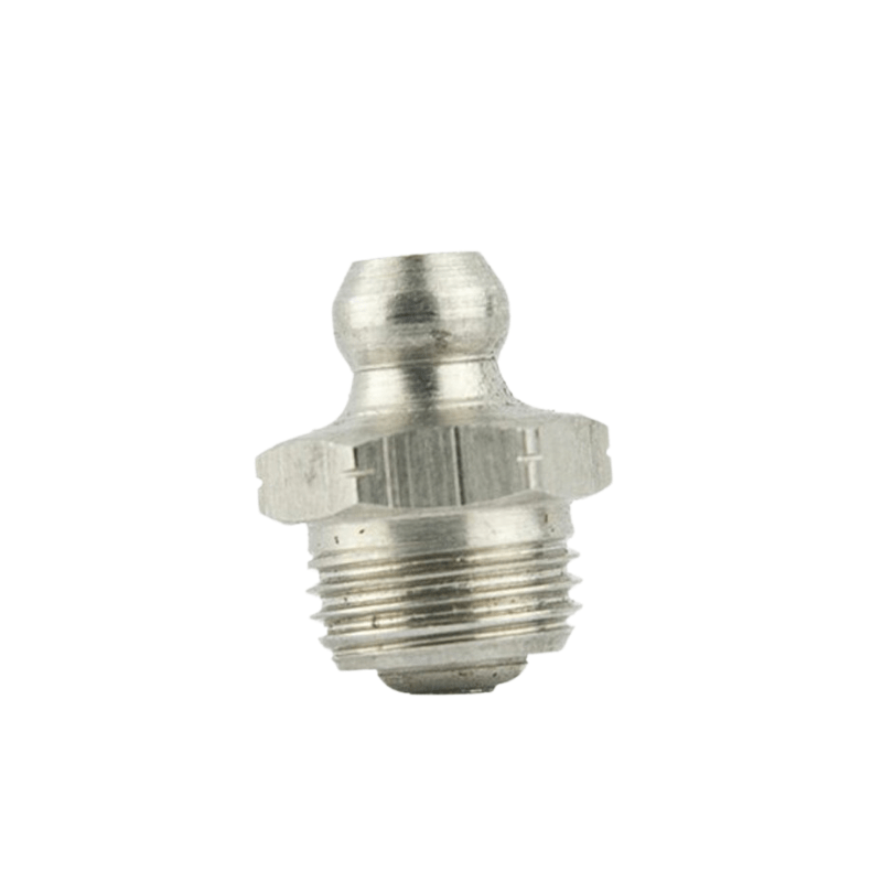 MACNAUGHT Straight Stainless Steel Nipple M10 x 1 Tapered 50 - Pack - GO Industrial - L - N101M - 0SS - B