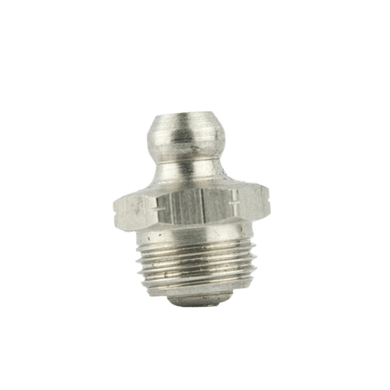 MACNAUGHT Straight Stainless Steel Nipple M10 x 1 Tapered 50 - Pack - GO Industrial - L - N101M - 0SS - B