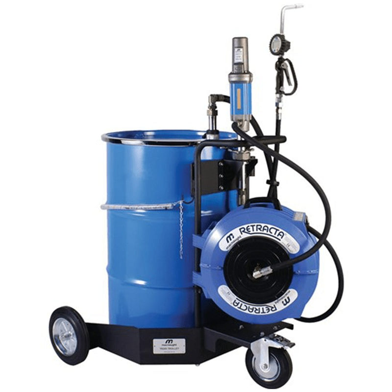 MACNAUGHT Trolley Based 3:1 Metered Gun Oil Dispensing Pump Kit - GO Industrial - OS100GE - 01