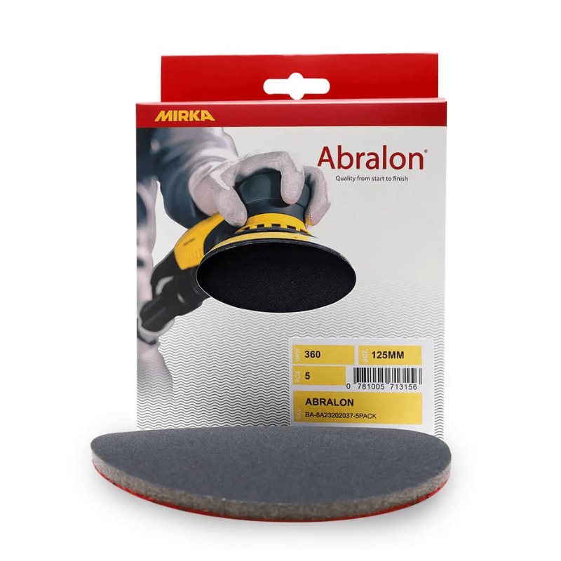 MIRKA Abralon Foam Abrasive 125mm Disc 5 - Pack - GO Industrial - 8A23202018 - 5PACK