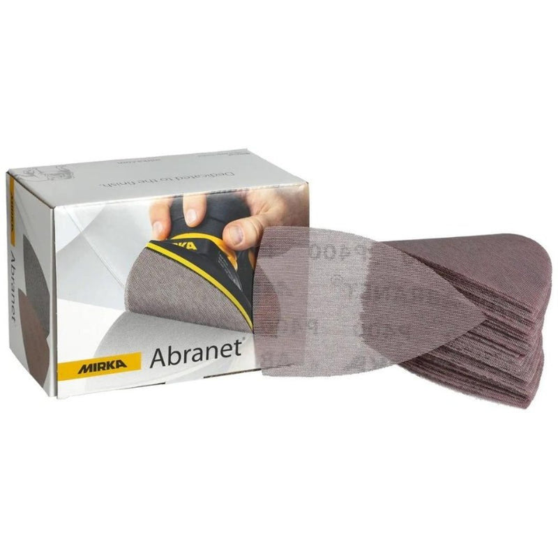 MIRKA Abranet 100 x 152 x 152mm Delta Abrasives 50 - Pack - GO Industrial - 5421905080