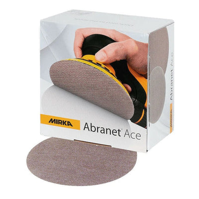 MIRKA Abranet Ace 150mm Ceramic Disc Abrasives 50-Pack