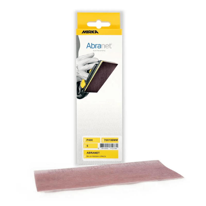MIRKA Abranet 70mm X 198mm Abrasive Sheets 5 - Pack - GO Industrial - 5415005080 - 5PACK