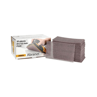 MIRKA Abranet 81 x 133mm Strip Abrasives 50-Pack
