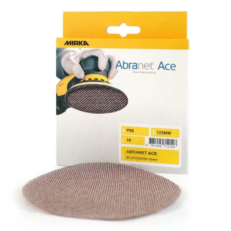 MIRKA Abranet Ace 125mm Ceramic Disc Abrasives 10 - Pack - GO Industrial - AC23205080 - 10Pack