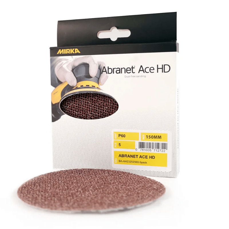 MIRKA Abranet Ace HD Ceramic Abrasive Disc 150mm 5 - Pack - GO Industrial - AH24102540 - 5pack