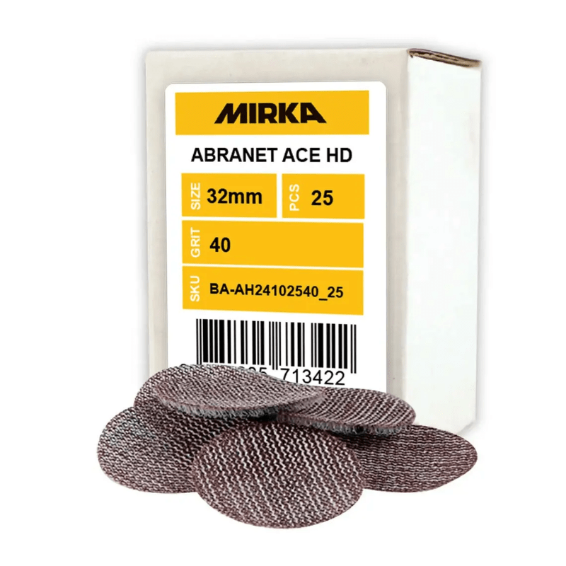 MIRKA Abranet Ace HD Disc Abrasive 32mm 25 - Pack - GO Industrial - AH24102540_25