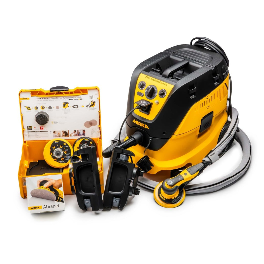 MIRKA DEROS & 1230M Extractor Pro Sanding Kit - GO Industrial - GOxMIRKAPROFESSIONALKIT