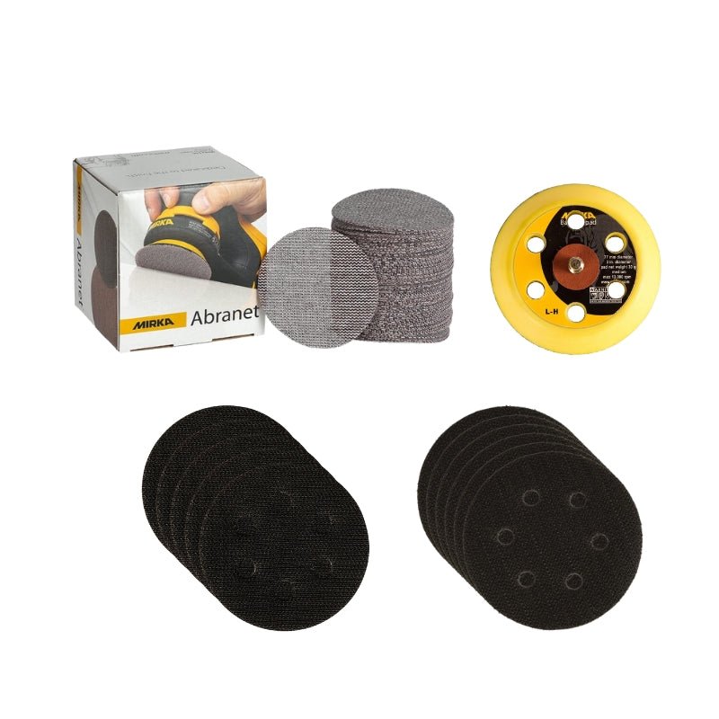 MIRKA DEROS 77mm Sander Essentials Kit - GO Industrial - MIRKADEROS77ESSENTIALS - P180