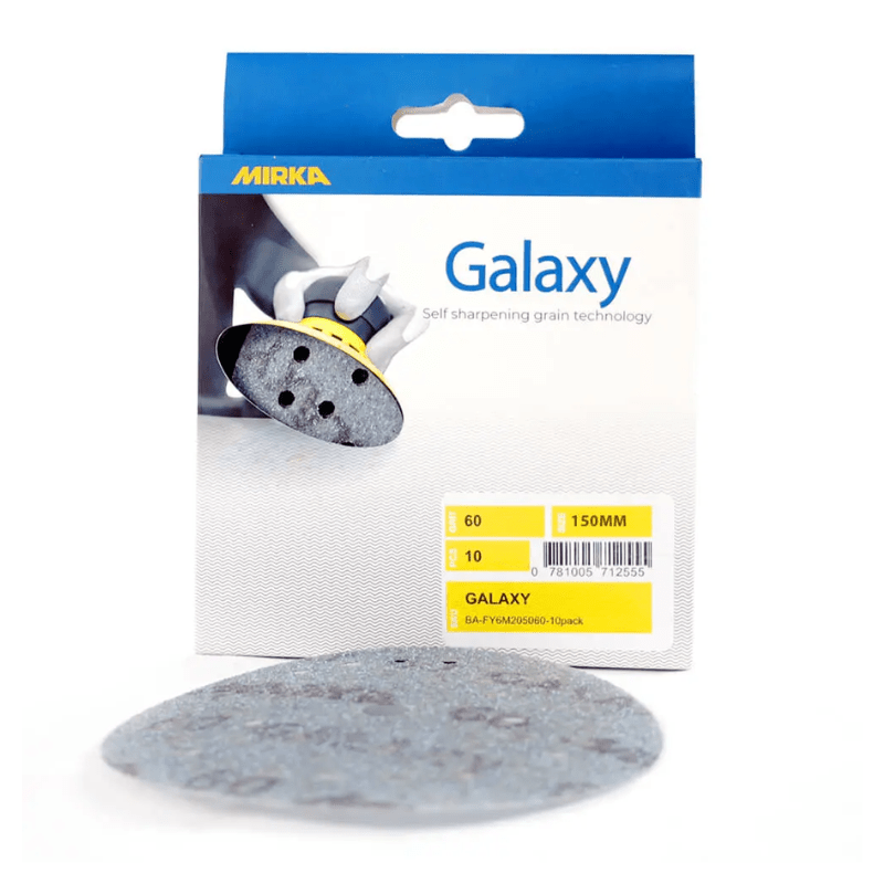MIRKA Galaxy Disc Abrasive 150mm 10 - Pack - GO Industrial - FY6M105040 - 10pack