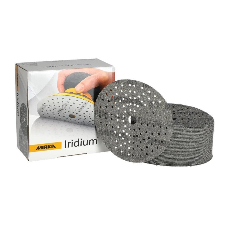 MIRKA Iridium 150mm Premium Paper Disc Abrasives - GO Industrial - 246CH05040
