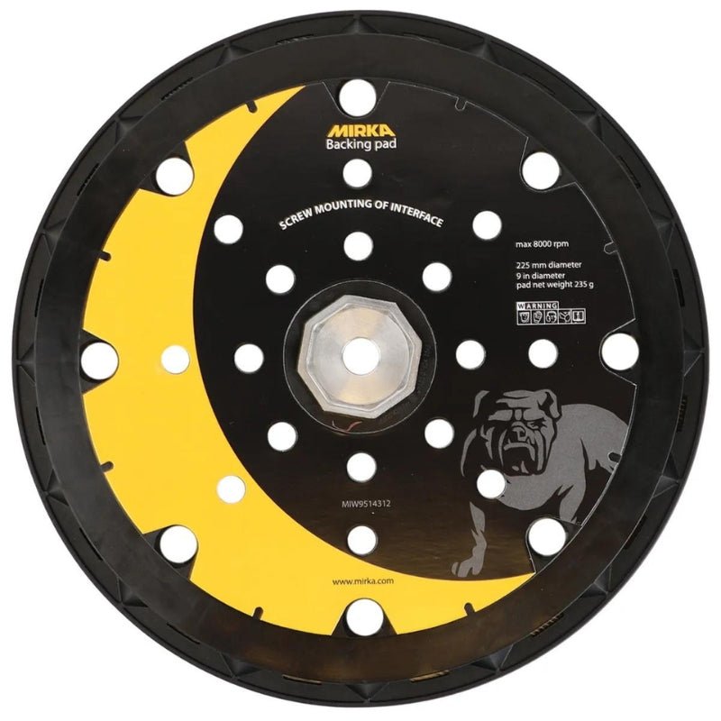 MIRKA LEROS Backing Pad Velcro + Screws 225mm - GO Industrial - MIW9514312