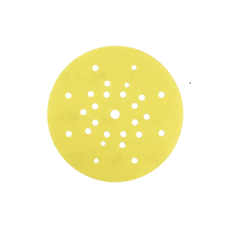 MIRKA Yellow Abrasive Soft Grip Ø 225 mm Grip 27 Holes 25 Pack - GO Industrial - 1674802580