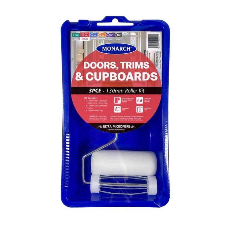 MONARCH Doors, Trims & Cupboards 130mm Roller Kit - GO Industrial - KM2026