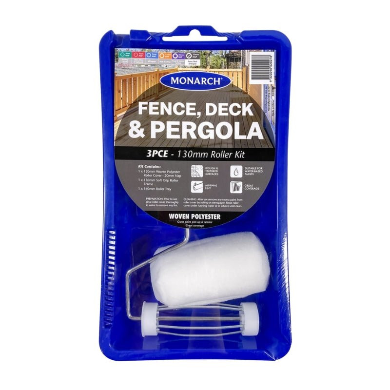 MONARCH Fence, Deck & Pergola 130mm Roller Kit - GO Industrial - KM2027