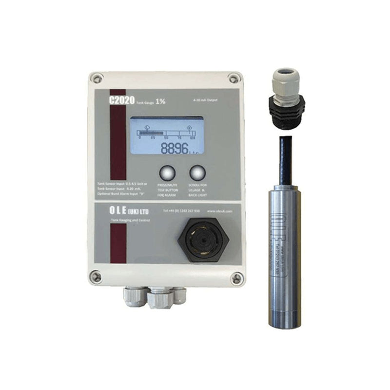 OLE C2020 Tank Gauge with Probe for Tanks up to 3m in Height - GO Industrial - C2020 - A - C23