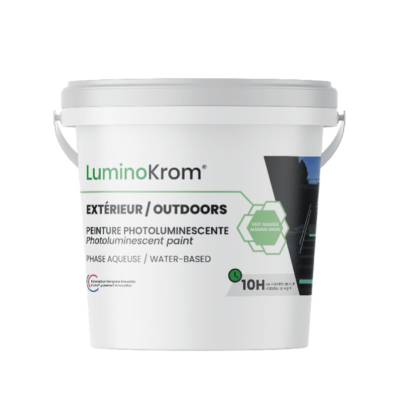 LuminoKrom Photoluminescent Line Marking Paint (Almond Green) - GO Industrial - LK-WBO-AG-5KG