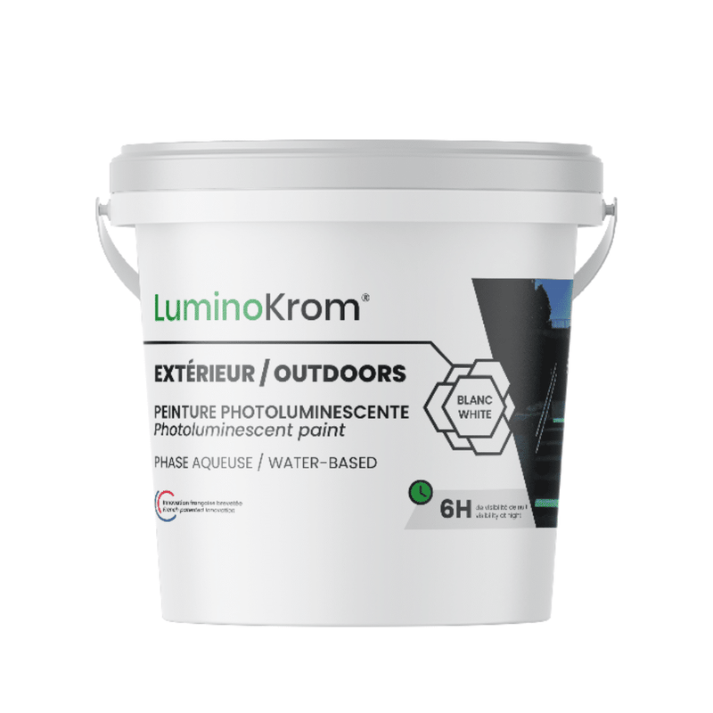 LuminoKrom Photoluminescent Line Marking Paint (White) - GO Industrial - LK-WBO-WHT-5KG