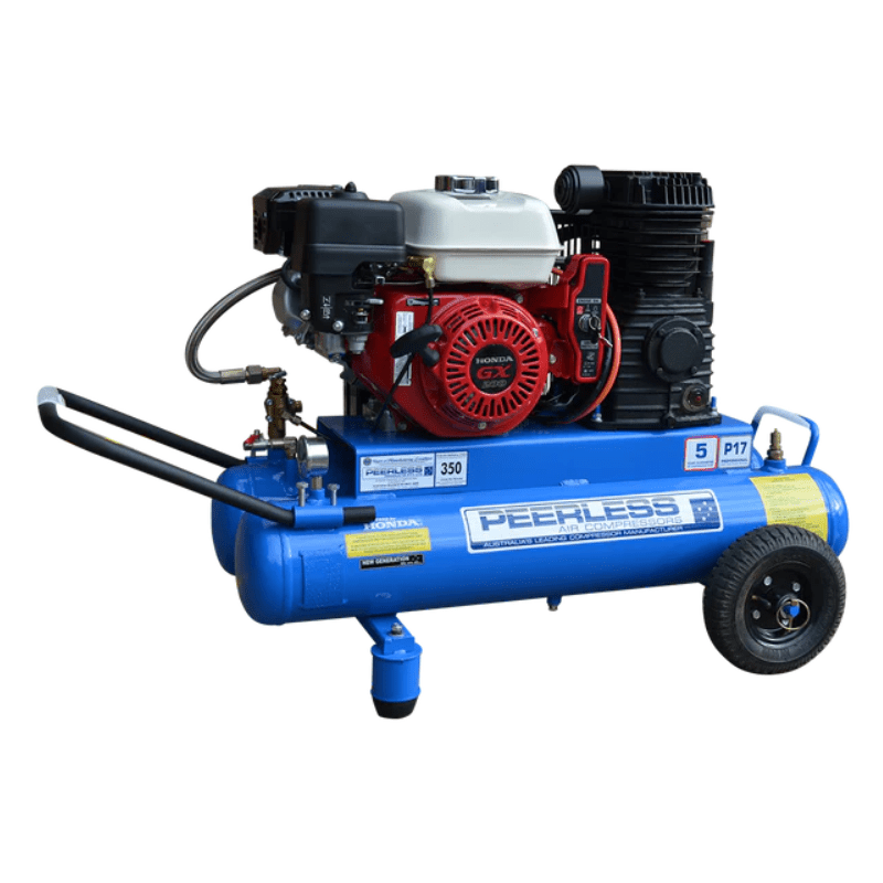 PEERLESS P17 Belt Drive Twin Tank Compressors - GO Industrial - 00228