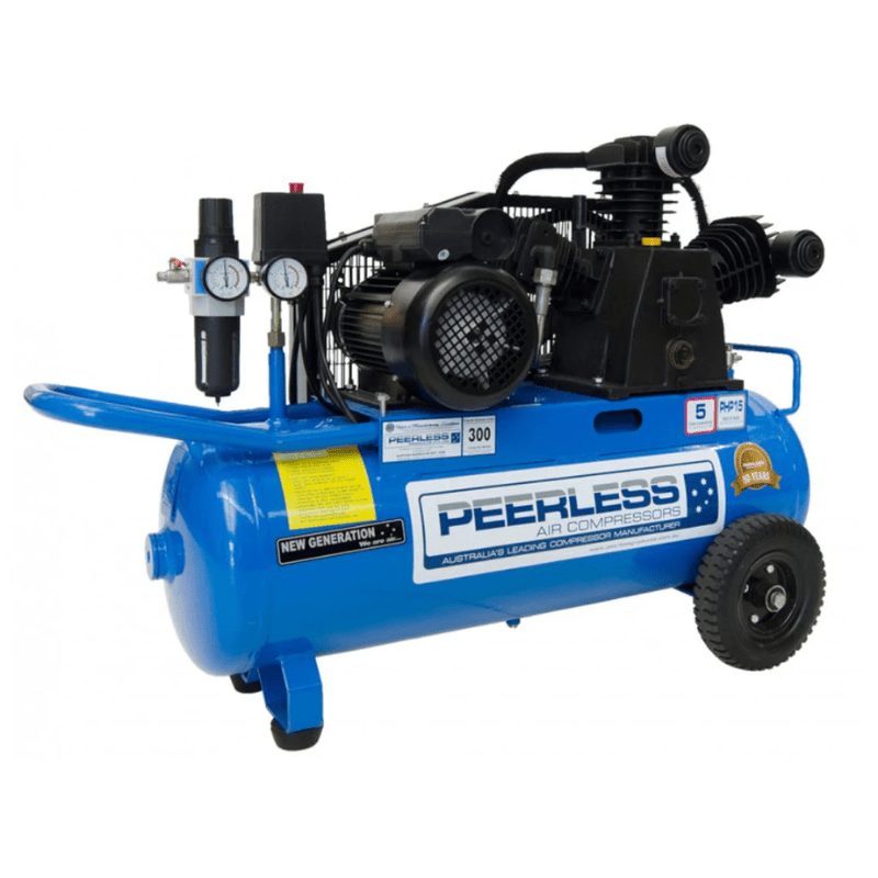 PEERLESS PHP15 Truckies Series Belt Drive Single Phase Air Compressors - GO Industrial - 00100
