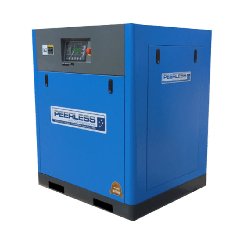 PEERLESS 30HP Rotary Screw Compressor 10 Bar Variable Speed - GO Industrial - HD30/10