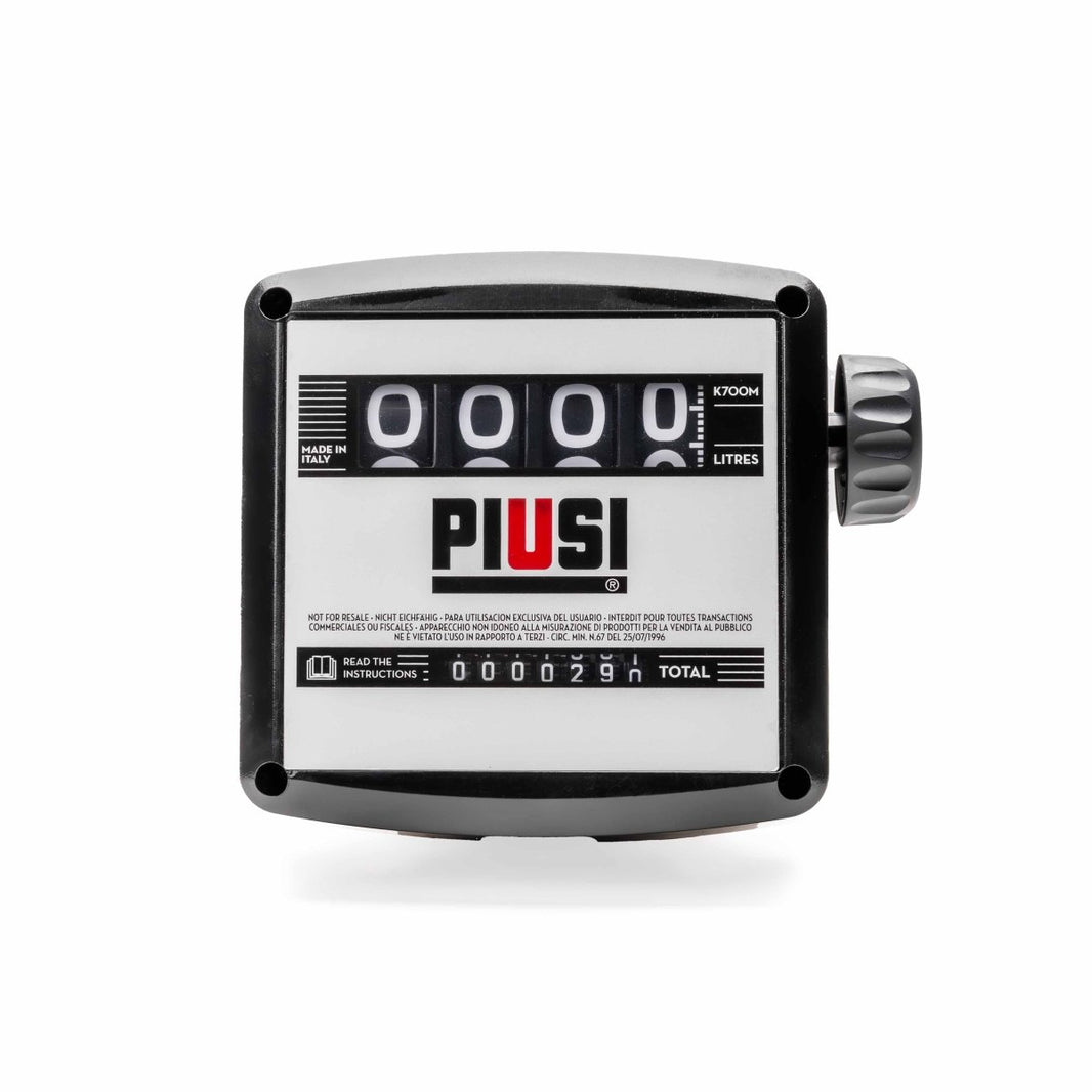 PIUSI K700 Meter Mechanical 40mm FF 20 - 220lpm Litre Display - GO Industrial - F00540000