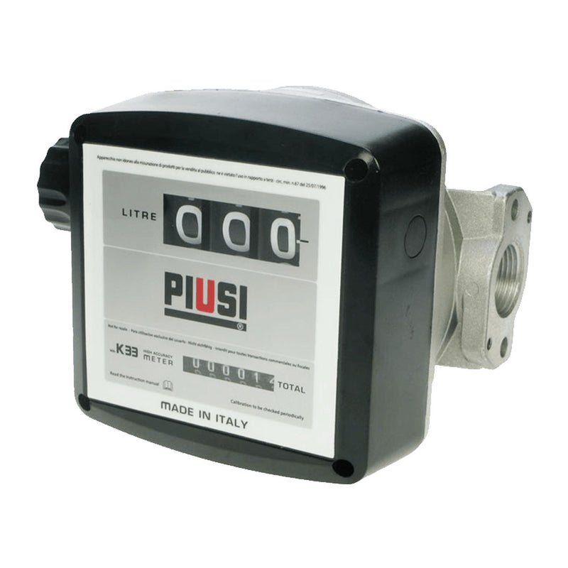 PIUSI K33 Meter Ver A 3 Digit Mechanical Diesel 20 - 120lpm - GO Industrial - 550000