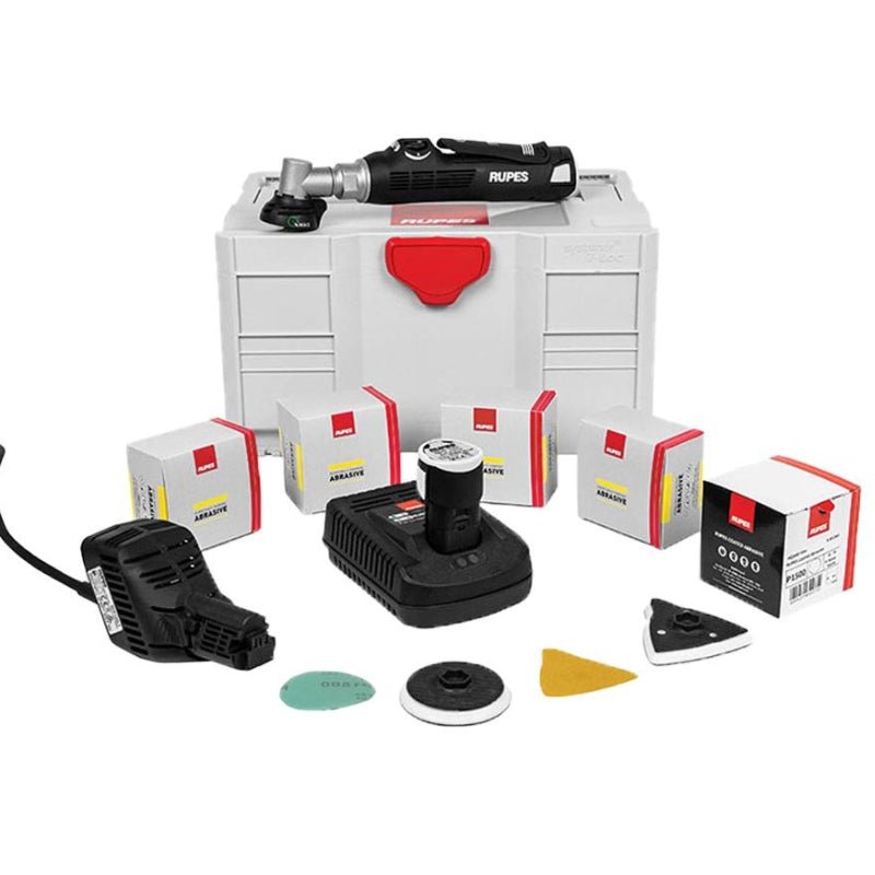 RUPES iBrid Nano Sander with Q - MAG Magnetic Technology Complete Kit - GO Industrial - HQM83/BLX