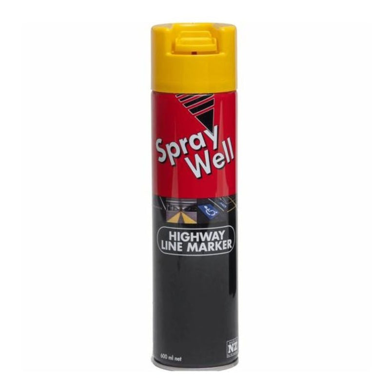 SPRAYWELL Highway Line Marker Aerosol Paint Yellow - GO Industrial - CBT1910*1