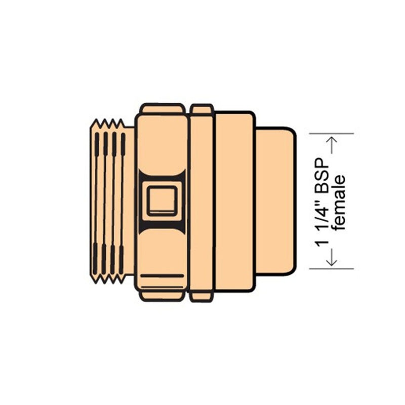 ELAFLEX 1.25" Swivel to Suit ZVA32 Automatic Shut Off Nozzle - GO Industrial - EA318.4 RM