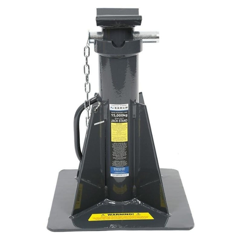 BORUM 15T Capacity Squat Jack Stands - GO Industrial - 15TJSSHORT