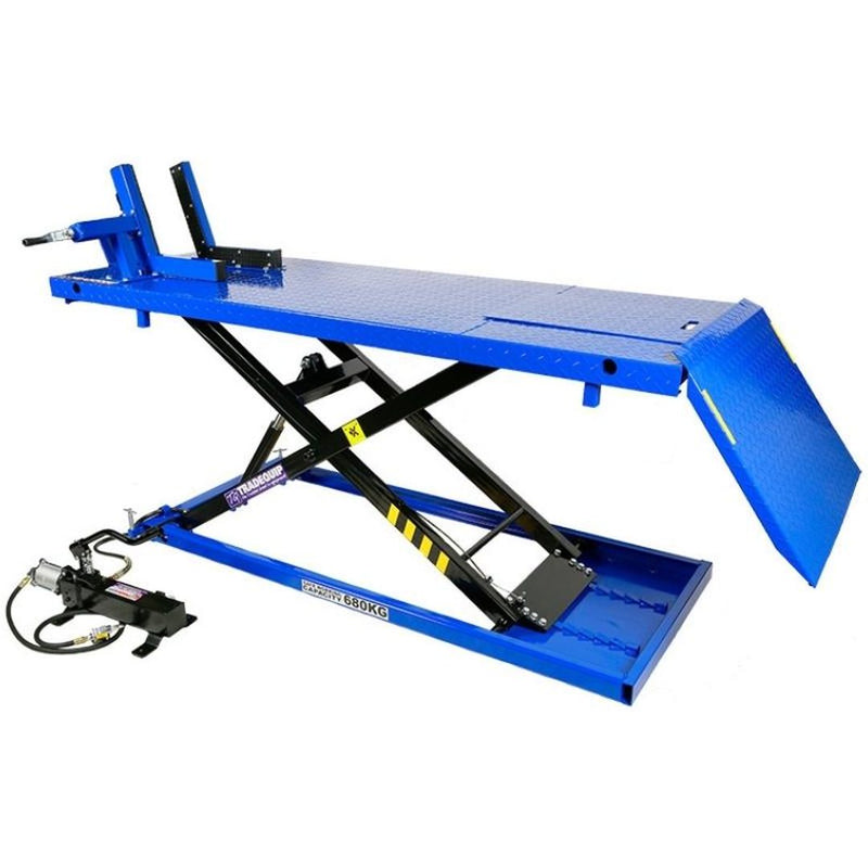 TRADEQUIP Motorcycle Lifter Air Actuated 680kg Rated - GO Industrial - 2103T