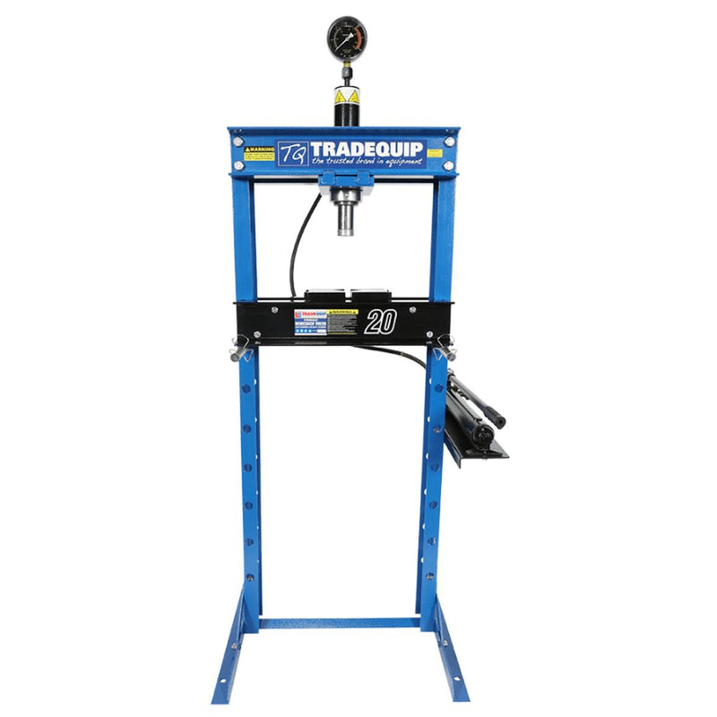 TRADEQUIP Professional Hydraulic Workshop Press 20,000Kg - GO Industrial - 1063T