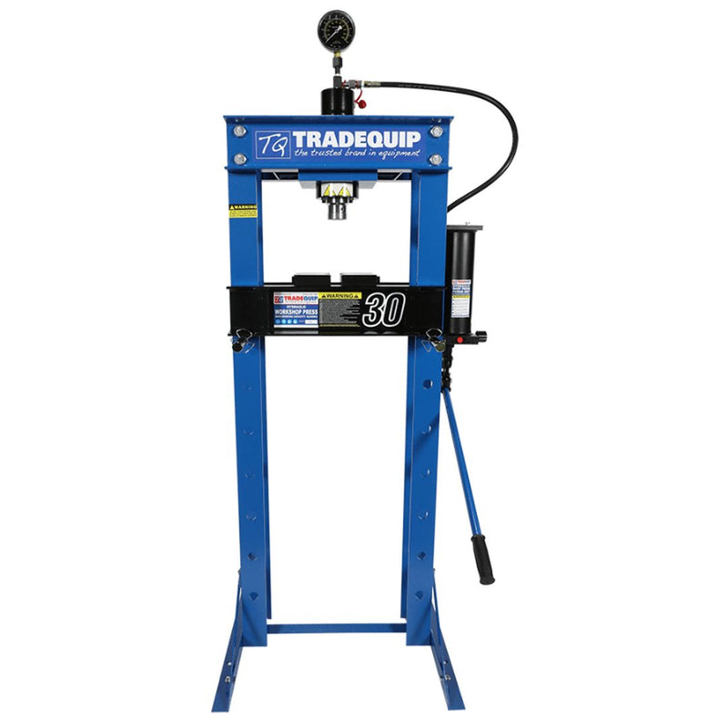 TRADEQUIP Professional Hydraulic Workshop Press 30,000Kg - GO Industrial - 1064T