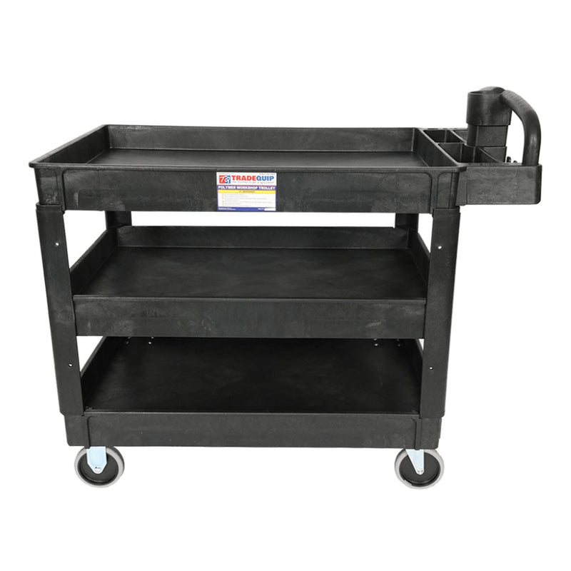 TRADEQUIP 3 Tool Trays Professional Workshop Trolley - GO Industrial - 6043T