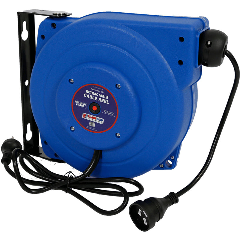 TRADEQUIP Retractable Cable Reel 10A x 15m - GO Industrial - 1994T