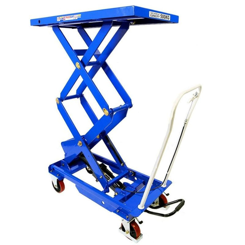 TRADEQUIP Scissor Lift Workshop Trolley 500kg - GO Industrial - 6007T