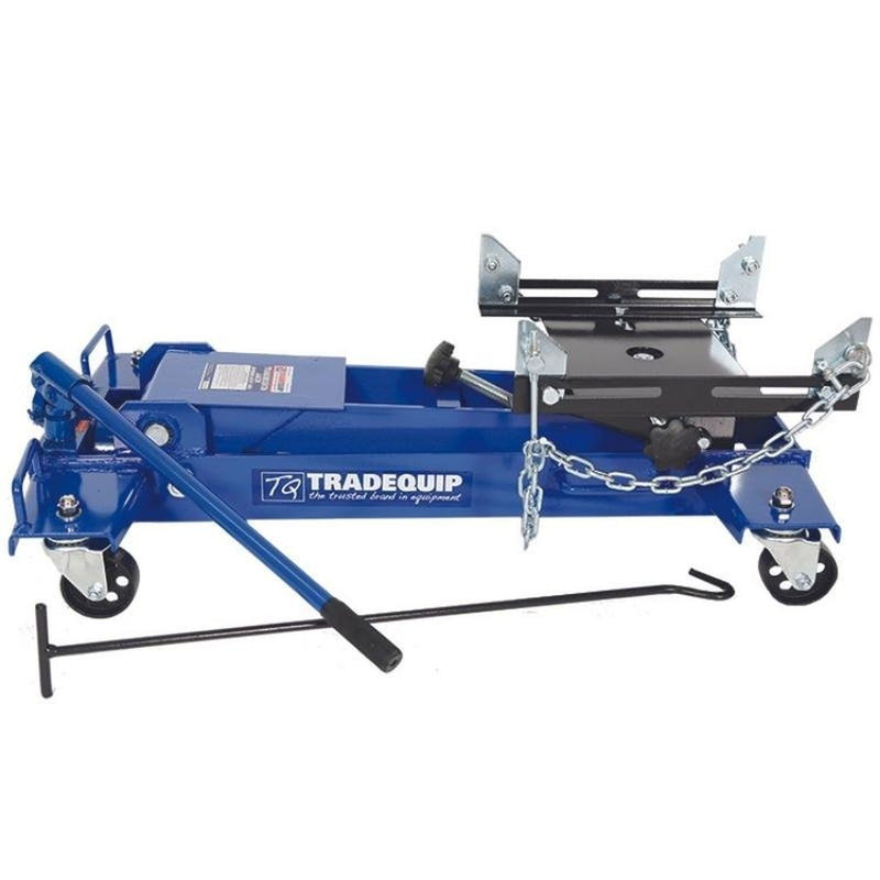 TRADEQUIP Transmission Lifter 1T Rated Trolley Jack - GO Industrial - 2057T