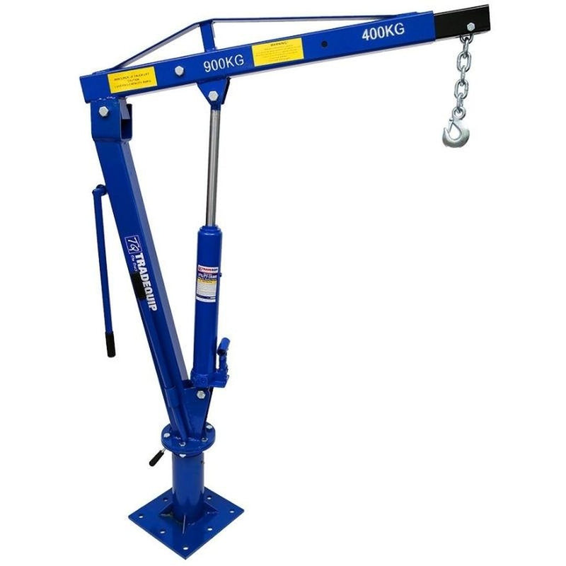 TRADEQUIP Utility Crane Hydraulic 900kg Rated - GO Industrial - 2079
