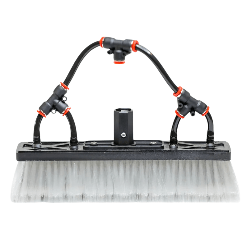 TUCKER BRUSH Water Fed Dual Trim Boar and Nylon Bristle Hybrid 4 Pencil Jets - GO Industrial - T - 12HY - LT - PP