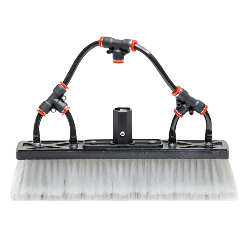 TUCKER BRUSH Water Fed Dual Trim Boar and Nylon Bristle Hybrid 4 Pencil Jets - GO Industrial - T - 12HY - LT - PP