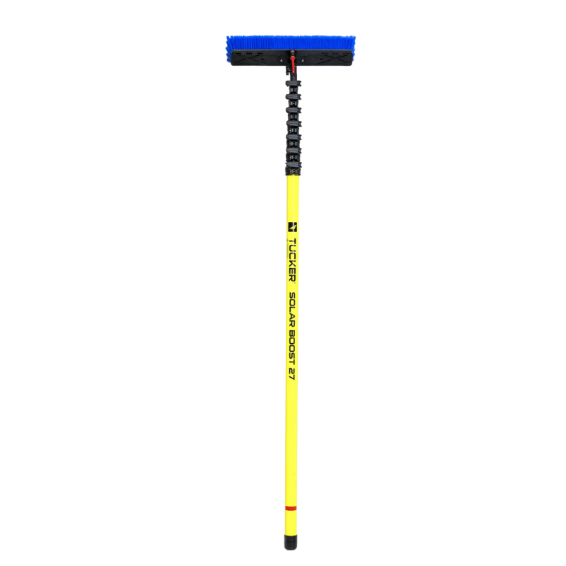 TUCKER Solar Boost 8.2m (27 ft.) Water - Fed Pole Kit with Alpha Solar Brush - GO Industrial - SOLAR - BOOST - COMPLETE