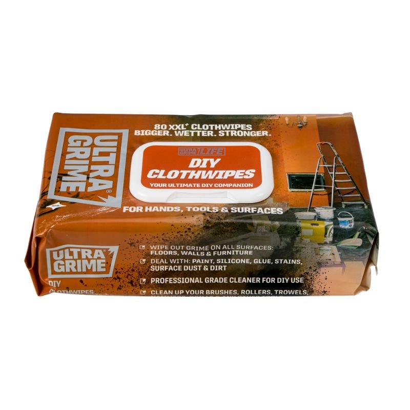 ULTRAGRIME Life XXL+ DIY Cloth Wipes 80 Huge Wipes - GO Industrial - 5620