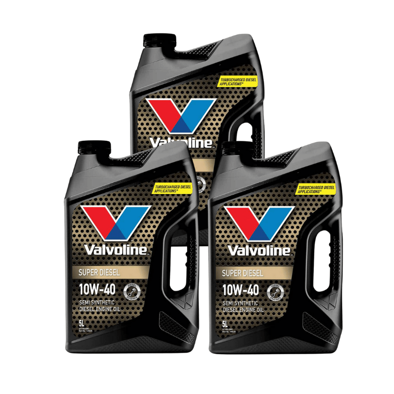 VALVOLINE 10W - 40 Super Diesel Semi Synthetic Diesel Engine Oil 5 Litres Box of 3 - GO Industrial - VAL - 1440.05*3