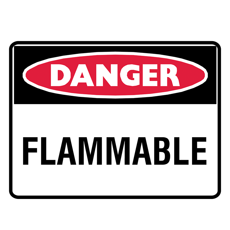 Brady Danger Sign Range: Flammable