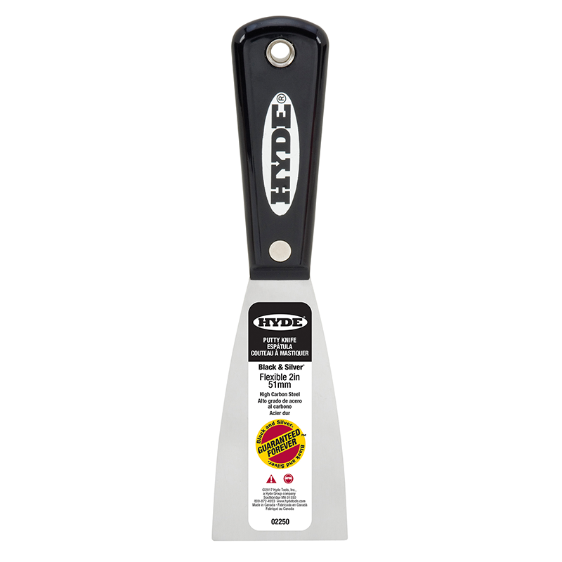 Hyde Black & Silver Putty/Joint Knife 32mm - 200mm Range