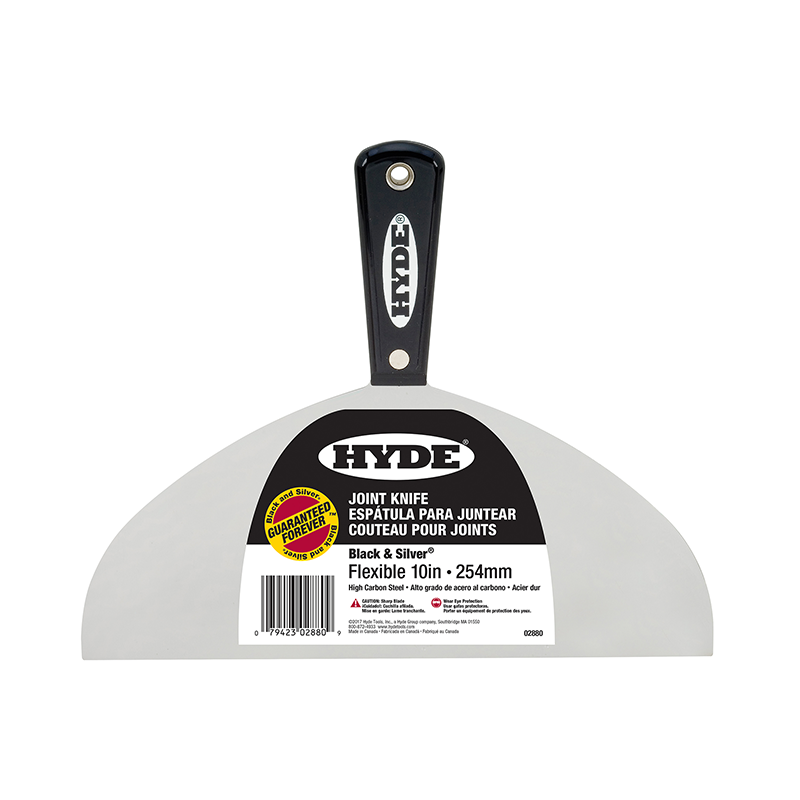 Hyde Black & Silver Putty/Joint Knife 32mm - 200mm Range